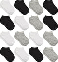 Toddler Socks, 16 Pairs Low Cut Ankle Socks by SPTRAMLE