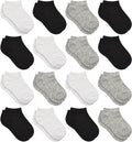 Toddler Socks, 16 Pairs Low Cut Ankle Socks by SPTRAMLE