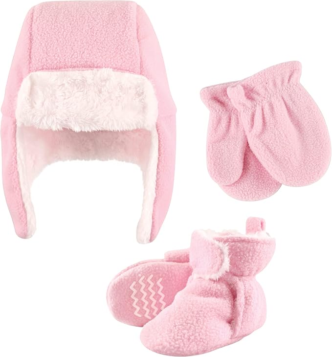 Hudson Baby Baby Hudson Baby Unisex Baby Trapper Hat, Mitten and Bootie Set by HudsonBaby
