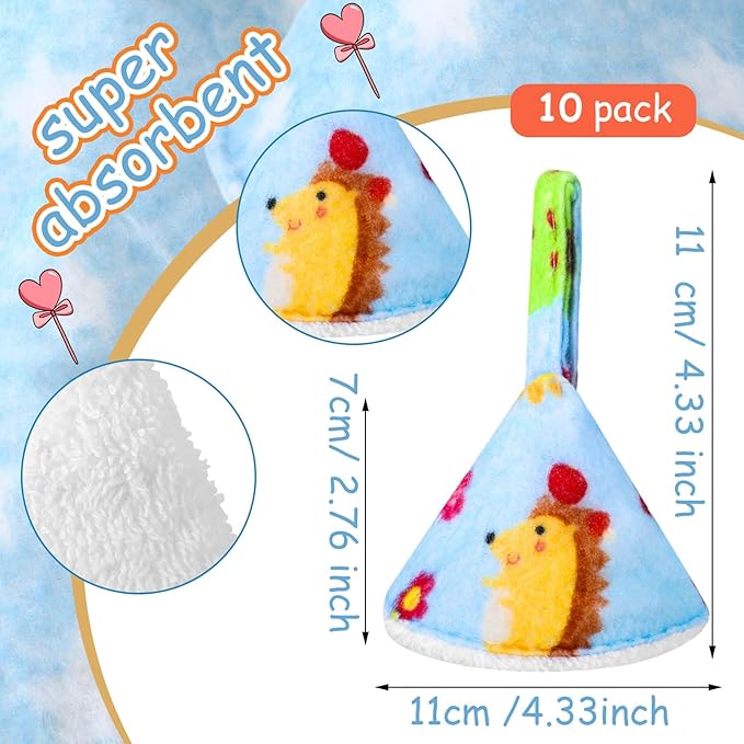 Suhine 10 Pcs Baby Boy Pee Shield Diaper Changing Accessory Reusable Pee Covers Baby Boy Cap for Newborn Boys(Lovely)