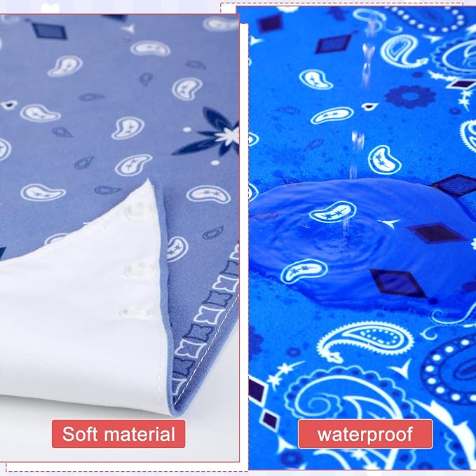 Jiuguva 8 Pack Adult Bandana Bibs - Image 3