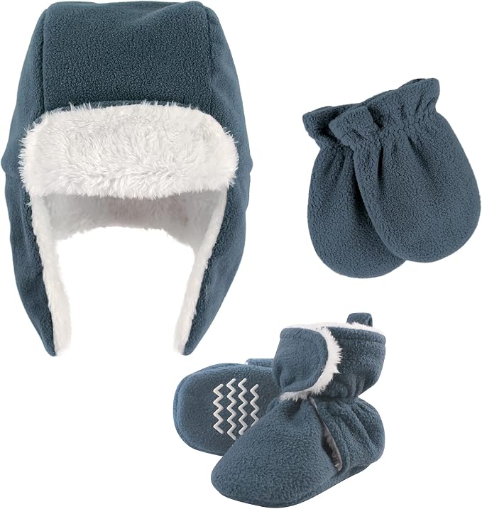 Hudson Baby Baby Hudson Baby Unisex Baby Trapper Hat, Mitten and Bootie Set by HudsonBaby