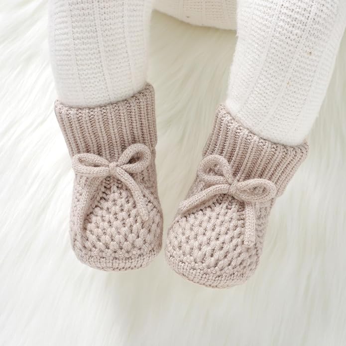 Newborn Shoes Knitted Baby Booties Infant Boys Girls First Walkers | Handmade - Image 4