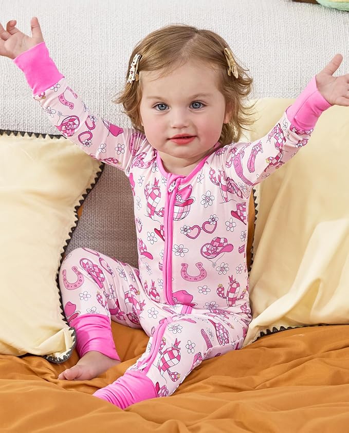 babee Reshinee Viscose Derived from Bamboo Baby Footie Pajamas Convertible - Image 6