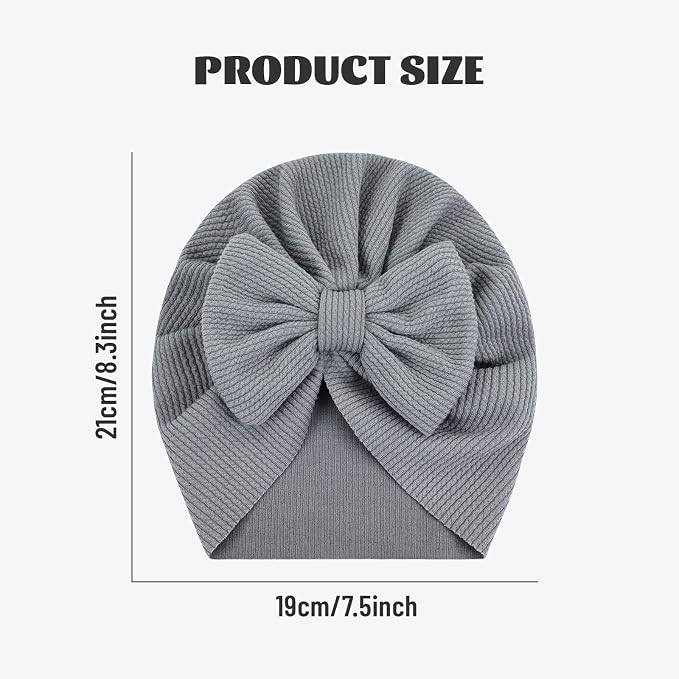 Cinaci 4 Pieces Baby Girls Turban Hats - Image 2