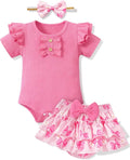 HONGTEYA Baby Girl Clothes Set Newborn Infant Summer Outfits by HONGTEYA