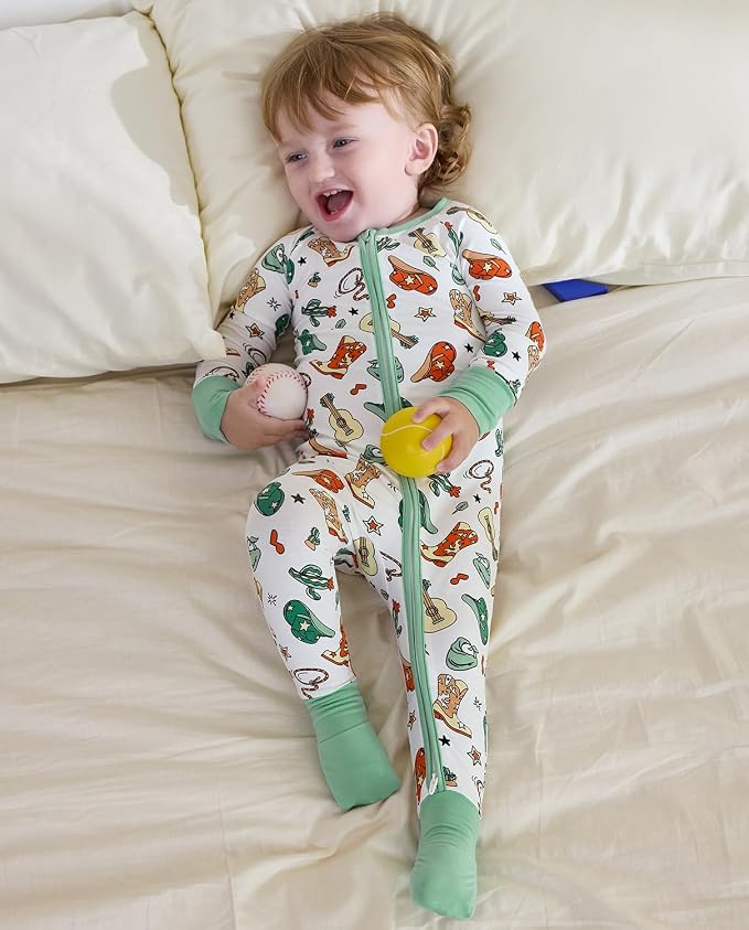 babee Reshinee Bamboo Viscose Baby Footie Pajama, Zipper Sleeper Boys Girls - Image 7
