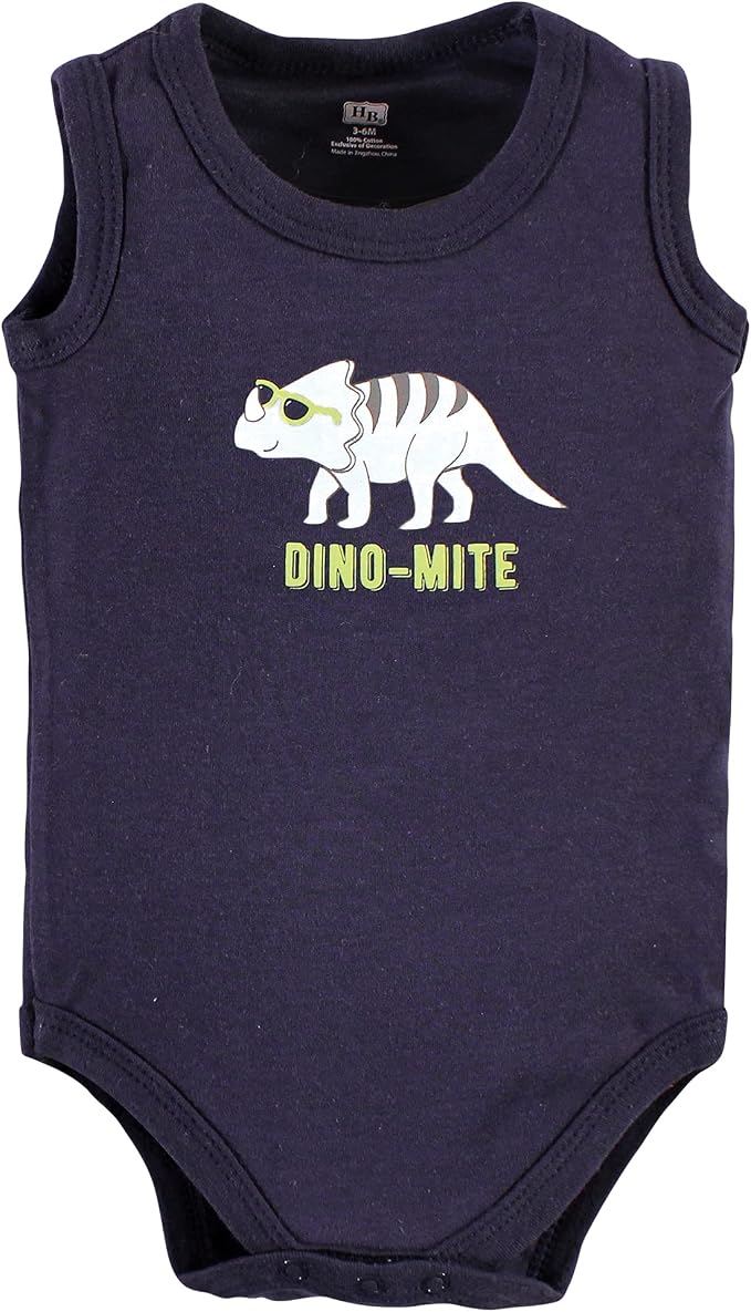 Hudson Baby Unisex Baby Cotton Sleeveless Bodysuits - Image 5