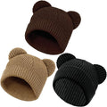 Baby Beanie Cute Toddler Winter Hat 3 Pack Soft Double Layers Knit Warm Cap by YukiniYa