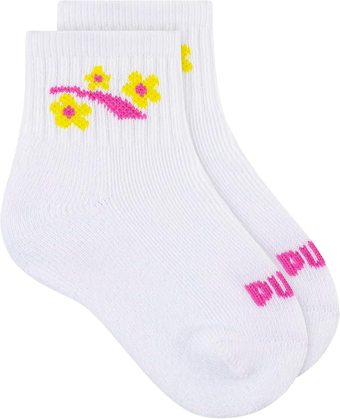 PUMA Unisex Baby 6-pack Infant Anklet Socks, Extra Cushion & Comfort-toe - Image 4