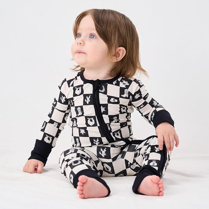 pureborn Baby Sleeper Viscose from Bamboo Zipper Footies Pjs 0-24 Months | - Image 3