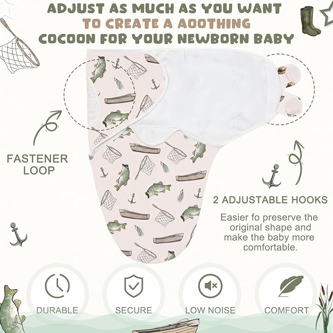 CroBlissful 4 Pack Fishing Swaddles - Image 3