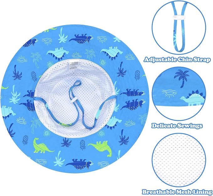 Sarfel Baby Sun Hat Summer Baby Boy Hats UPF 50+ Sun Protection Toddler Hat - Image 2