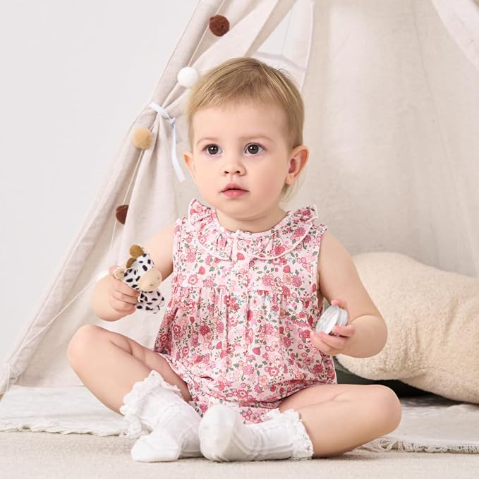 pureborn Baby Girls Boys Bodysuit One-Piece Romper 0-24 Months - Image 3