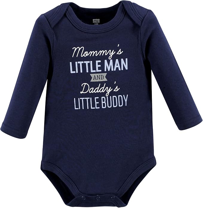 Hudson Baby baby-boys Cotton Long-sleeve Bodysuits 3-pack - Image 3