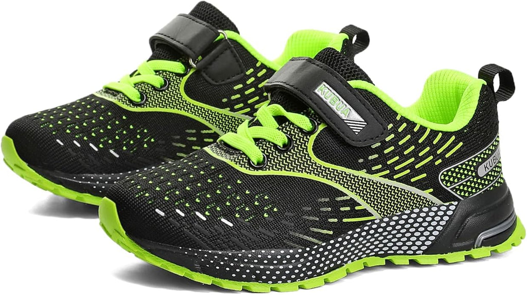KUBUA Kids Sneakers for Boys Girls Running Tennis Shoes Lightweight Breathable Sport Athletic