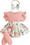 Giraropa Newborn Baby Girl Clothes Smocked Bubble Romper Dress + Socks + by Giraropa