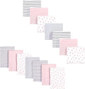 Hudson Baby Unisex Baby Cotton Flannel Burp Cloths and Receiving Blankets by HudsonBaby
