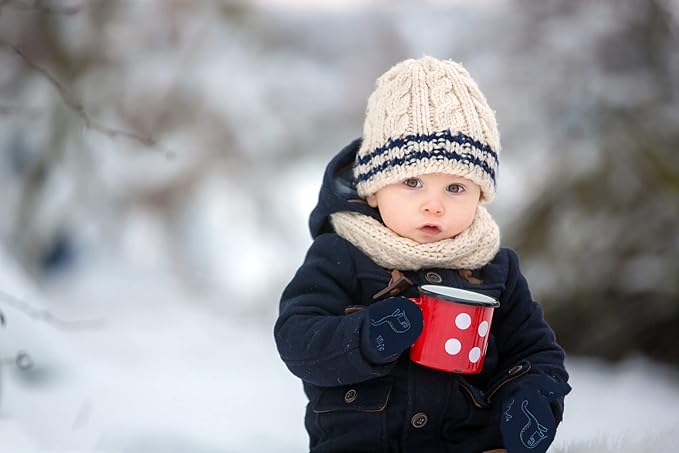 Toddler Gloves Kids Mittens Winter Warm Lined Fleece Gloves Waterproof Snow - Image 5