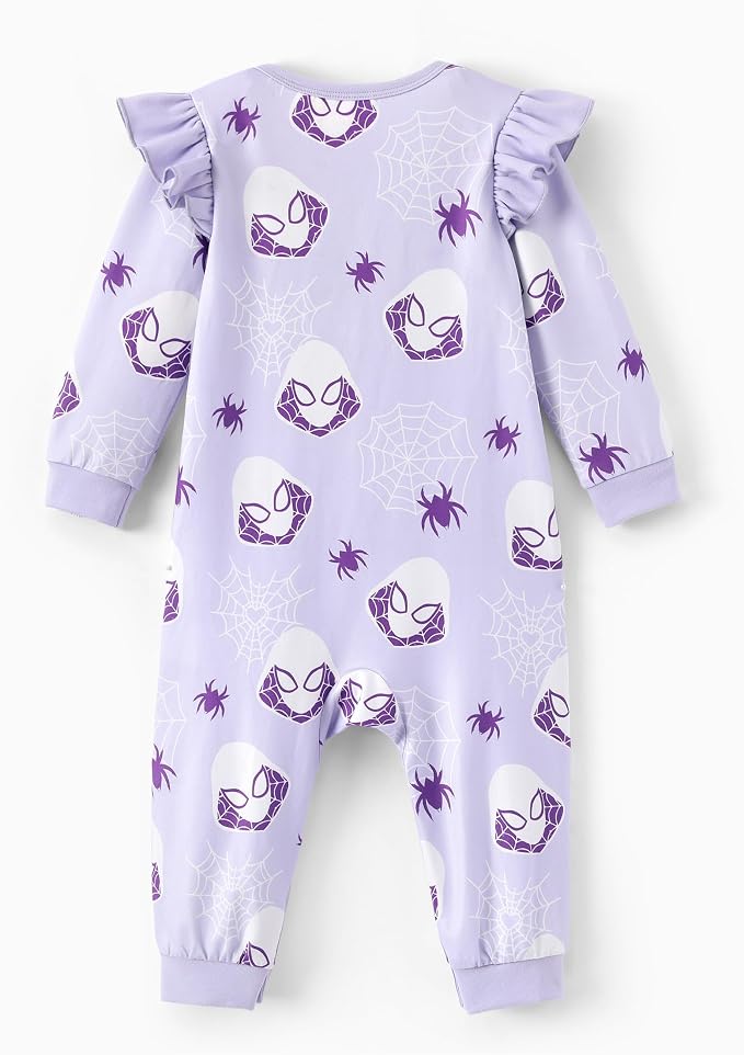 Disney Stitch Princess Minnie Winnie Marvel Baby Girls Ruffle Long Sleeve - Image 2