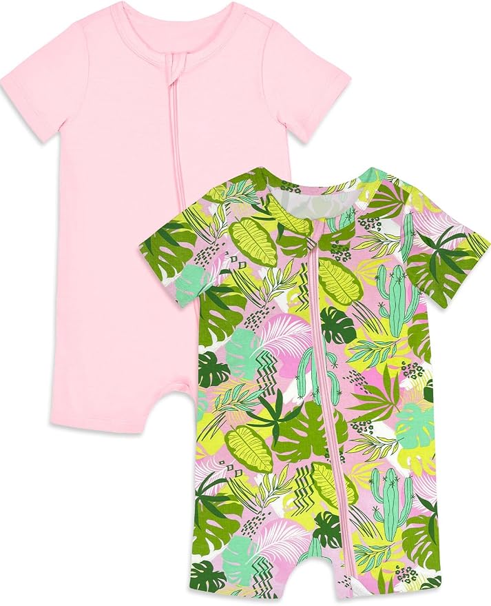 Jimonda Baby Rompers Cotton Boys Girls Short Sleeve Sleepers Pajamas Pjs | Two by JimondaBaby