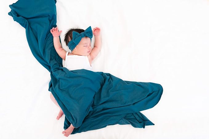 Copper Pearl Swaddle Blankets for Newborns | Soft Stretchy Receiving Blankets - Image 5