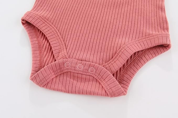 Kiddiezoom Newborn Baby Unisex Cotton One-Piece Bodysuits Baby Gift 5-Pack Baby - Image 6