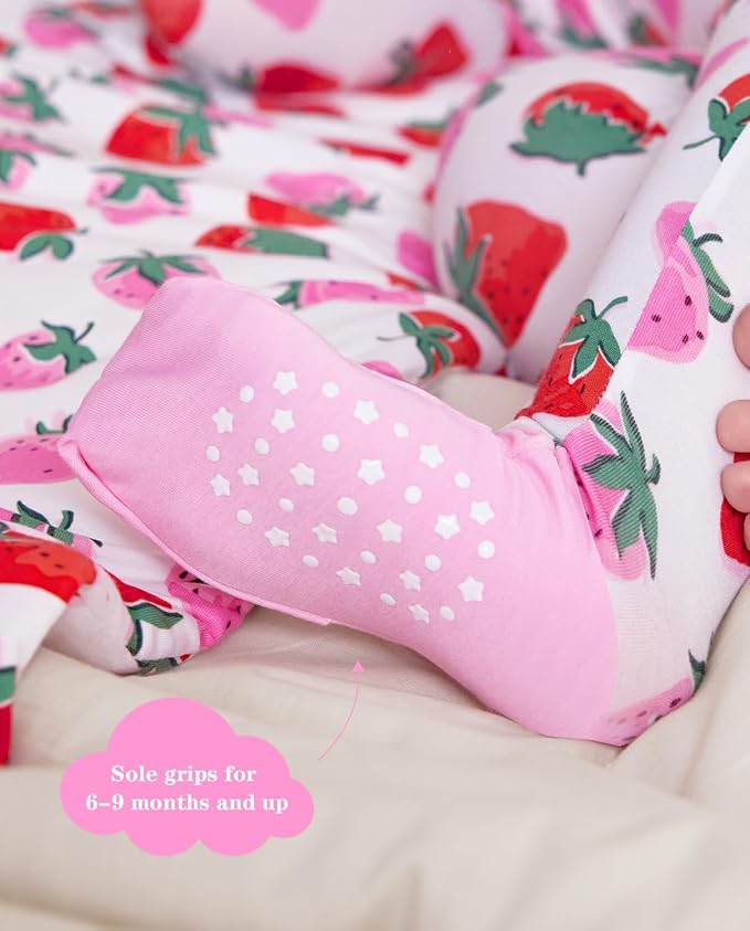 babee Reshinee Viscose Derived from Bamboo Baby Footie Pajamas Convertible - Image 6