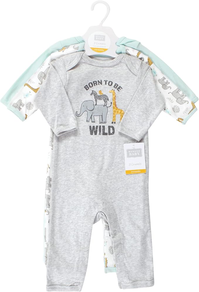 Hudson Baby unisex-child Cotton Coveralls - Image 2