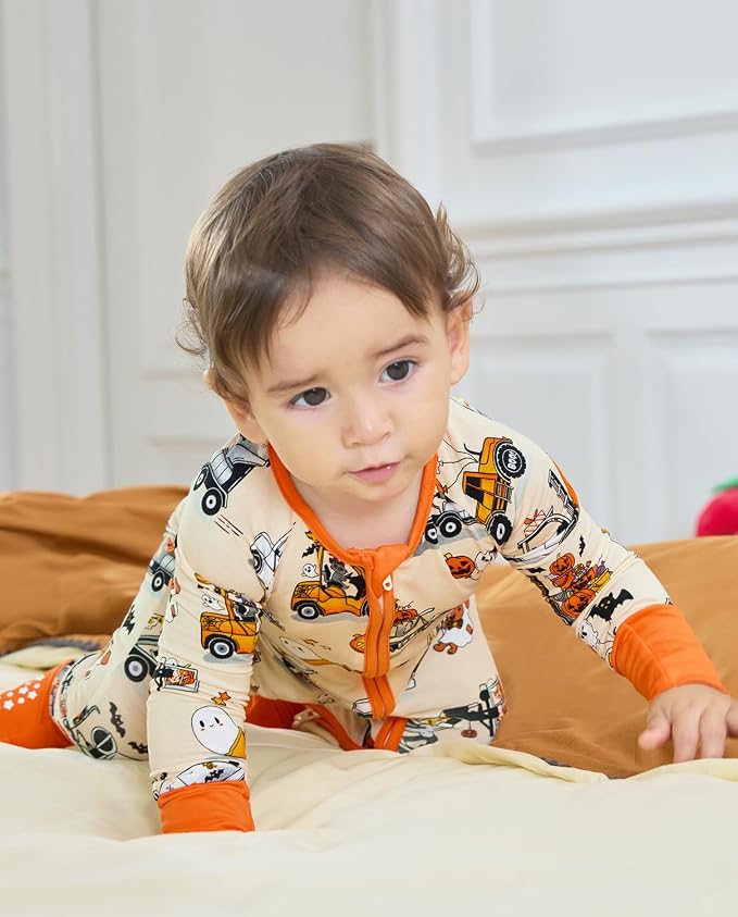 babee Reshinee Bamboo Viscose Baby Footie Pajama, Zipper Sleeper Boys Girls | - Image 5