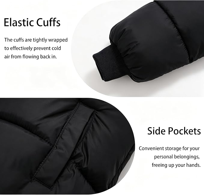 Baby Winter Coats Toddler Hooded Jackets Cotton Warm Lined Puffer Outerwear - Image 4
