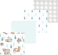 Luvable Friends Little Treasure Flannel Receiving Blankets 4pk by Luvable+Friends