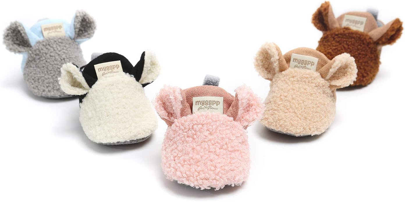 Baby Boys Girls Cotton Booties Non Skid Soft Sock Boots Infant Slippers Newborn - Image 3