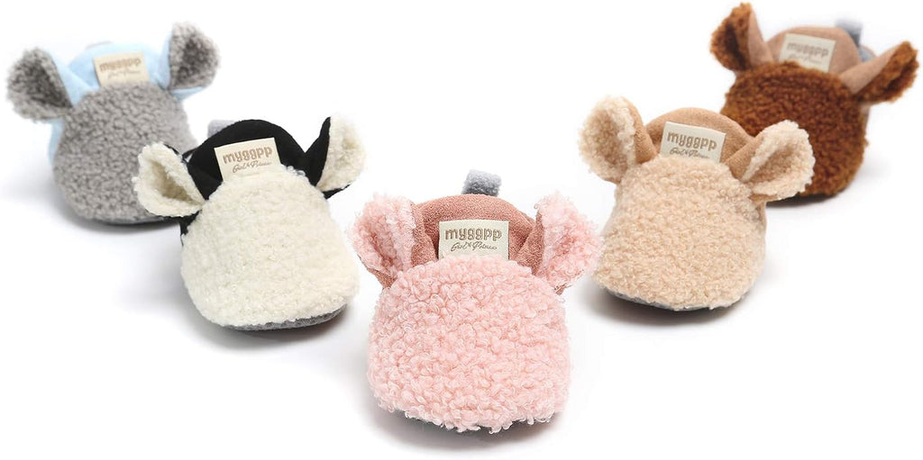 Baby Boys Girls Cotton Booties Non Skid Soft Sock Boots Infant Slippers Newborn - Image 3