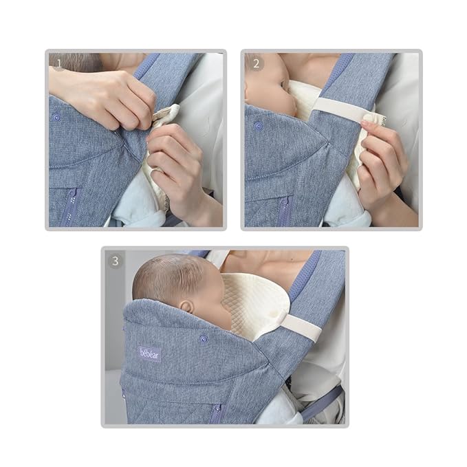 Bebamour Drool and Teething Reversible Cotton Pad For All Carry Positions Baby Carrier White Drool Bib For Boys & Girls(Red Flower)