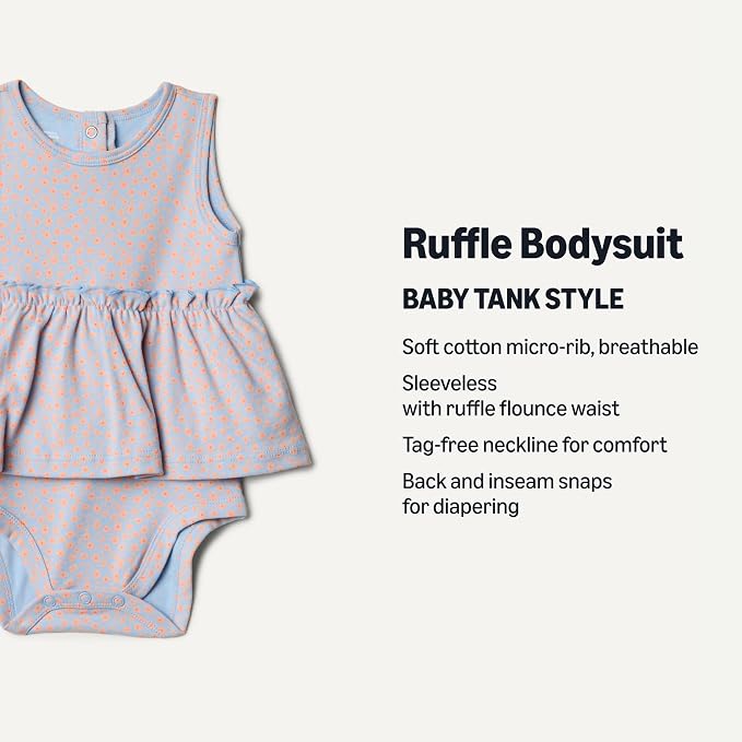 Amazon Essentials Baby Girls' Sleeveless Bodysuit Dress - Image 2