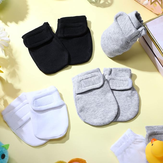 Newcotte Newborn Baby Mittens No Scratch Mitts | Soft No Scratch - Image 7