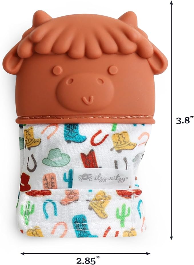 Itzy Ritzy Silicone Teething Mitt, Soothing Infant Teething Mitten - Image 6