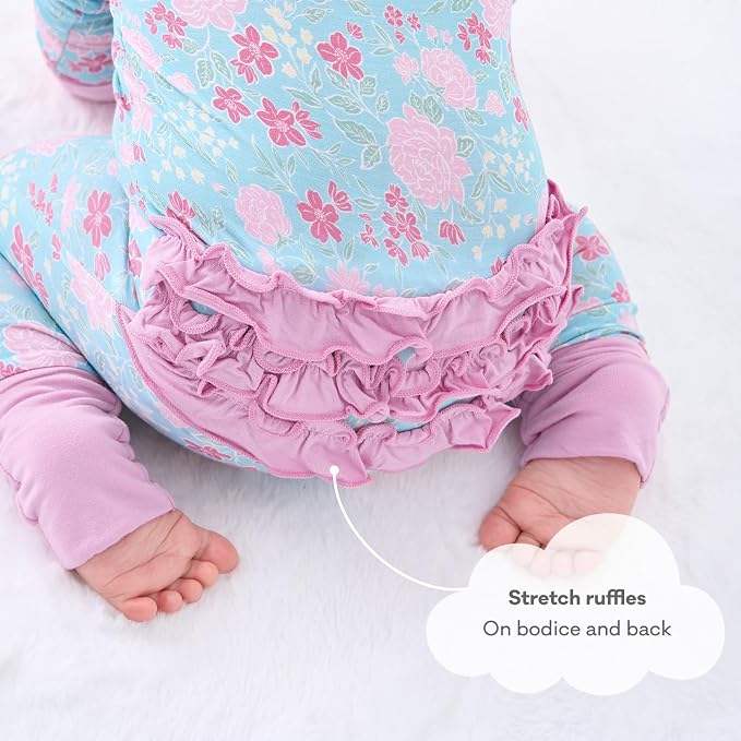 pureborn Baby Sleeper Viscose from Bamboo Zipper Footies 0-24 Months - Image 6