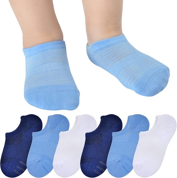 Toddler Little Girls Boys No Show Socks Cotton Low Cut Socks by Jormatt