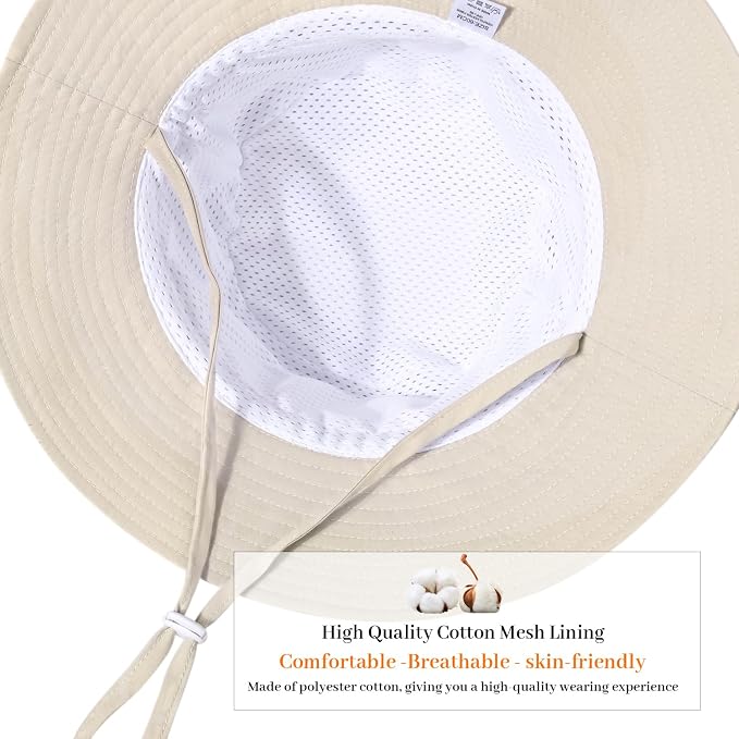 Baby Toddler Sun Hat, Boys Girls Adjustable Bucket Hat - Image 4