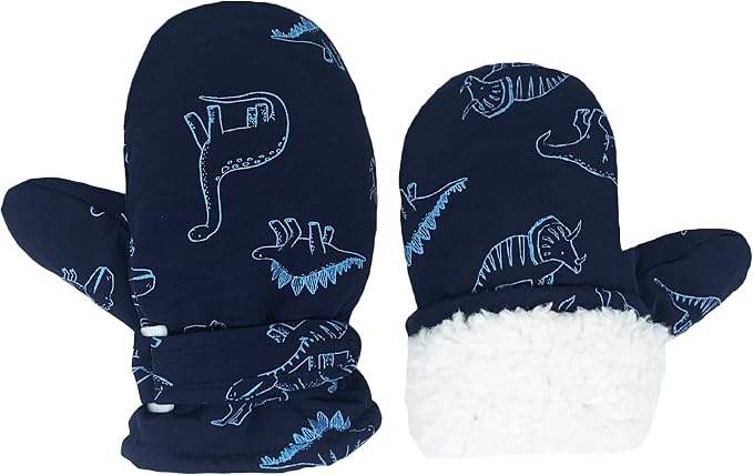 Toddler Gloves Kids Mittens Winter Warm Lined Fleece Gloves Waterproof Snow by Slivery+Color