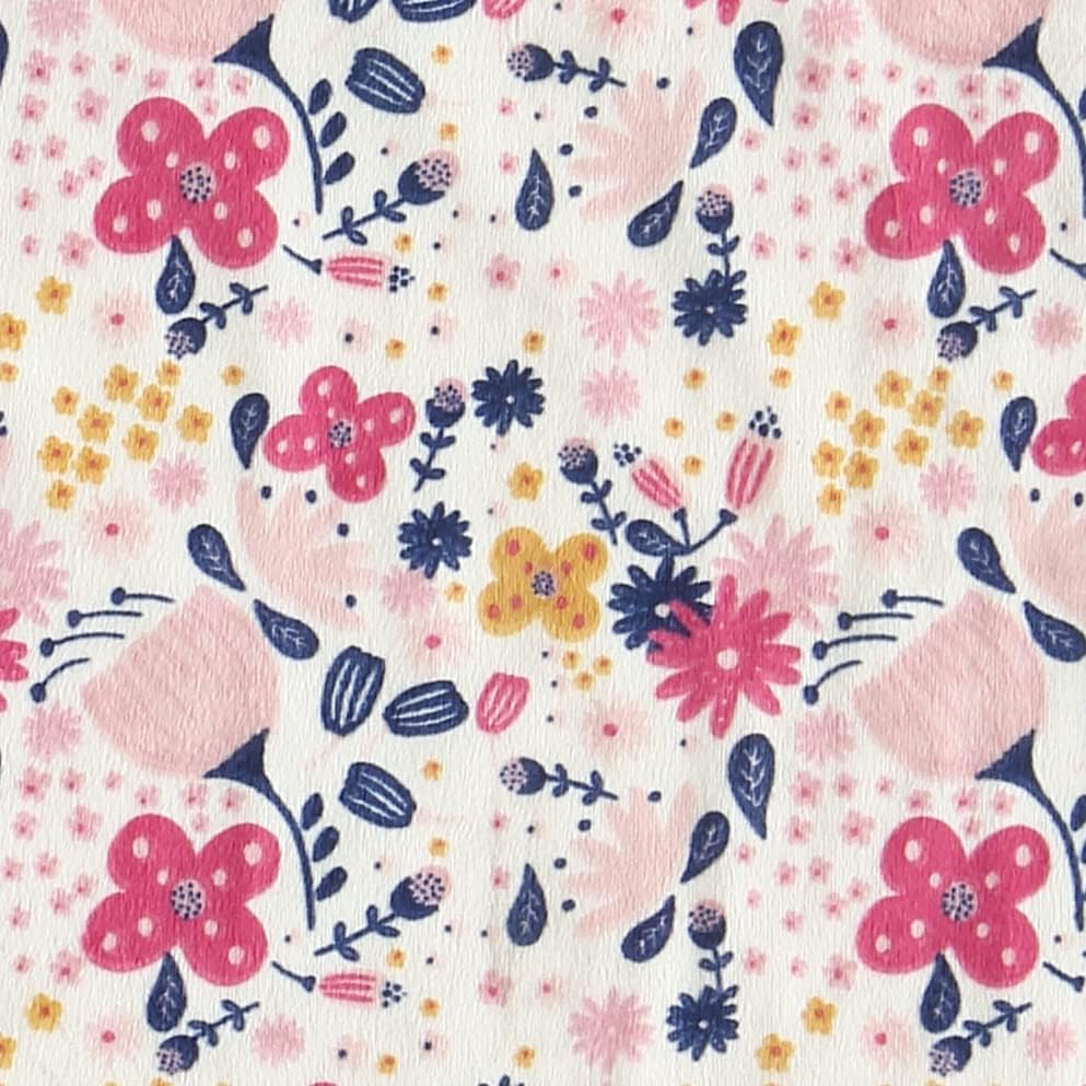 CREVENT Minky Floral Baby Blanket - Image 6
