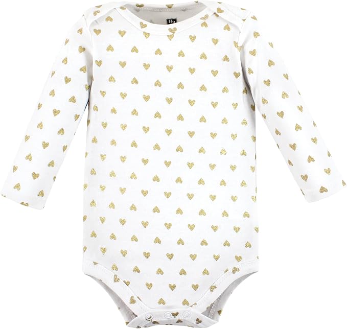 Hudson Baby Baby Girls' Cotton Long-sleeve Bodysuits 3-pack - Image 4
