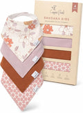 Copper Pearl Baby Bibs 4 Pack, Printed Bandana Drool Bibs by CopperPearl