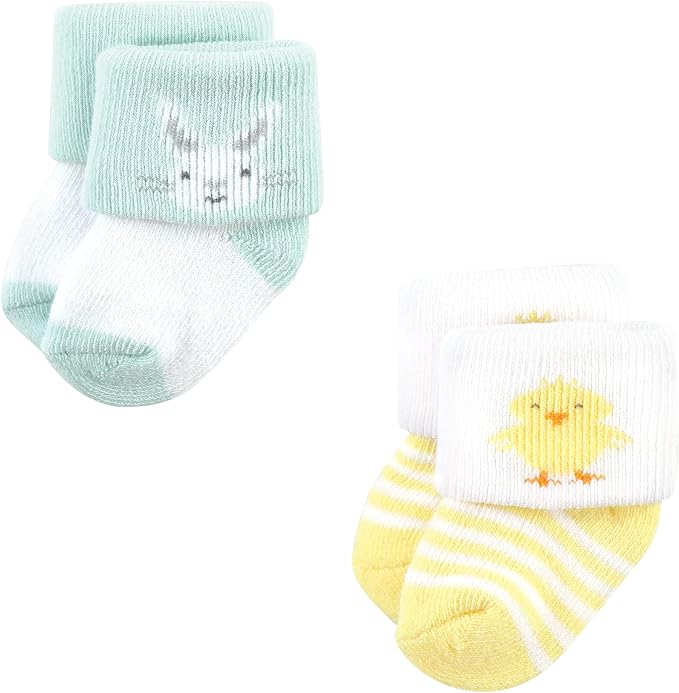 Hudson Baby baby-boys Holiday Newborn Terry Socks - Image 5