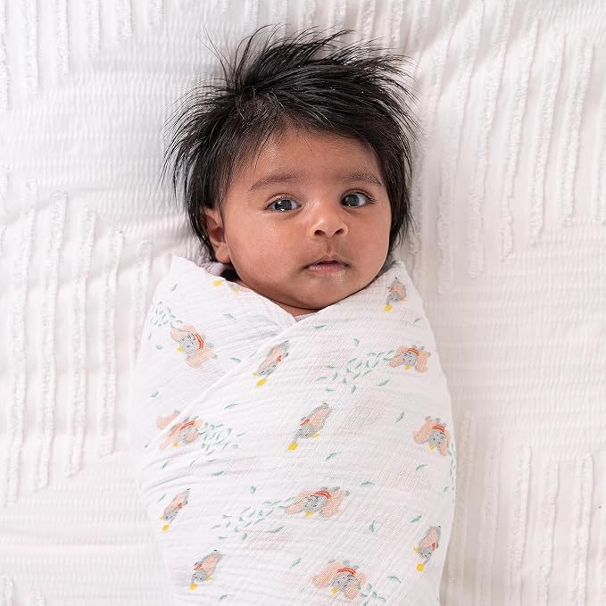 aden + anais Essentials Muslin Swaddle Blankets, Newborn Receiving Blanket - Image 5