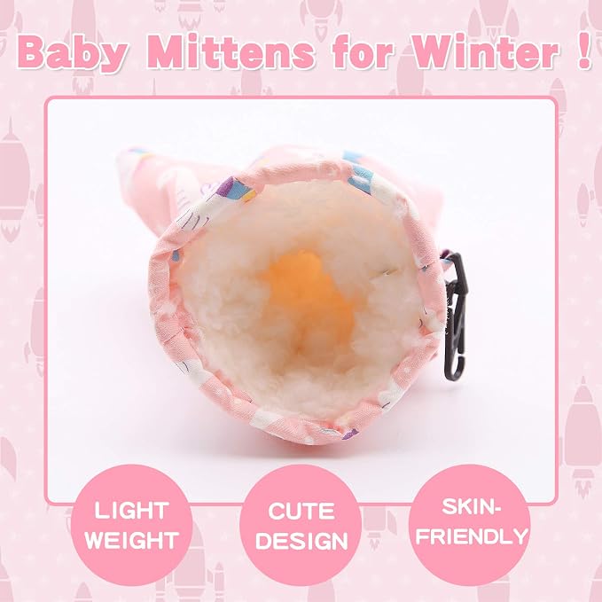 BAVST Toddler Waterproof Mittens Fleece Lined Baby Boys Girls Winter Warm Glove - Image 2