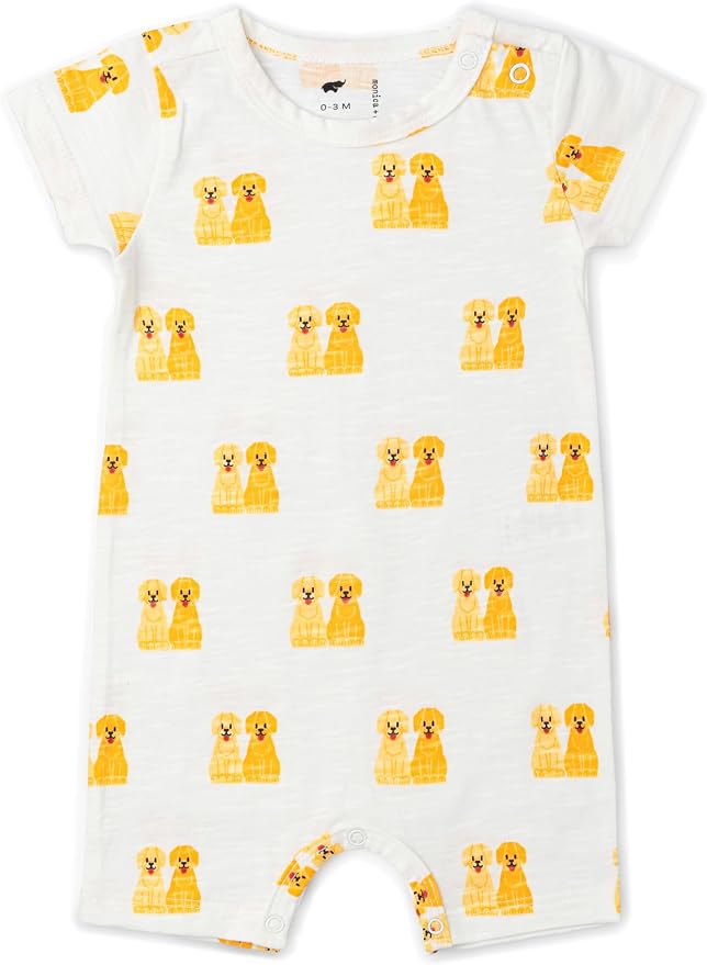 monica + andy Slub Shorty Romper, 100% Organic Baby Clothes by monicaandy