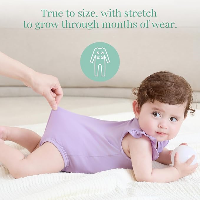 PATPAT Baby Girl Bamboo Viscose Bodysuits Set - Image 6